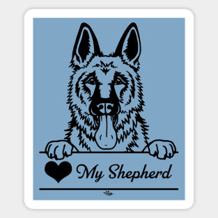 Heart My Shepherd Illustration Magnet